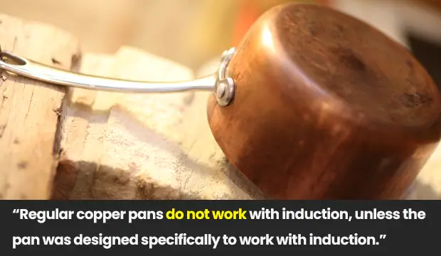 copper pans do not work on induction